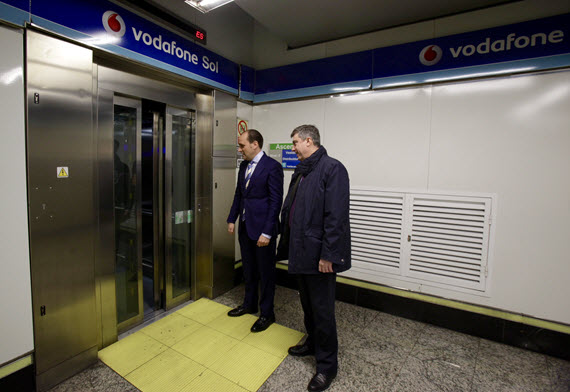 La estación de Sol será 100% accesible con la instalación de un nuevo ascensor