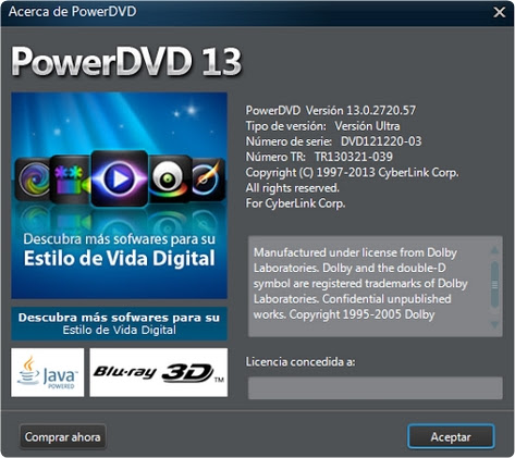 PowerDVD 13 Ultra CyberLink Reproductor HD [Español] [Putlocker] 2013-04-23_17h30_14
