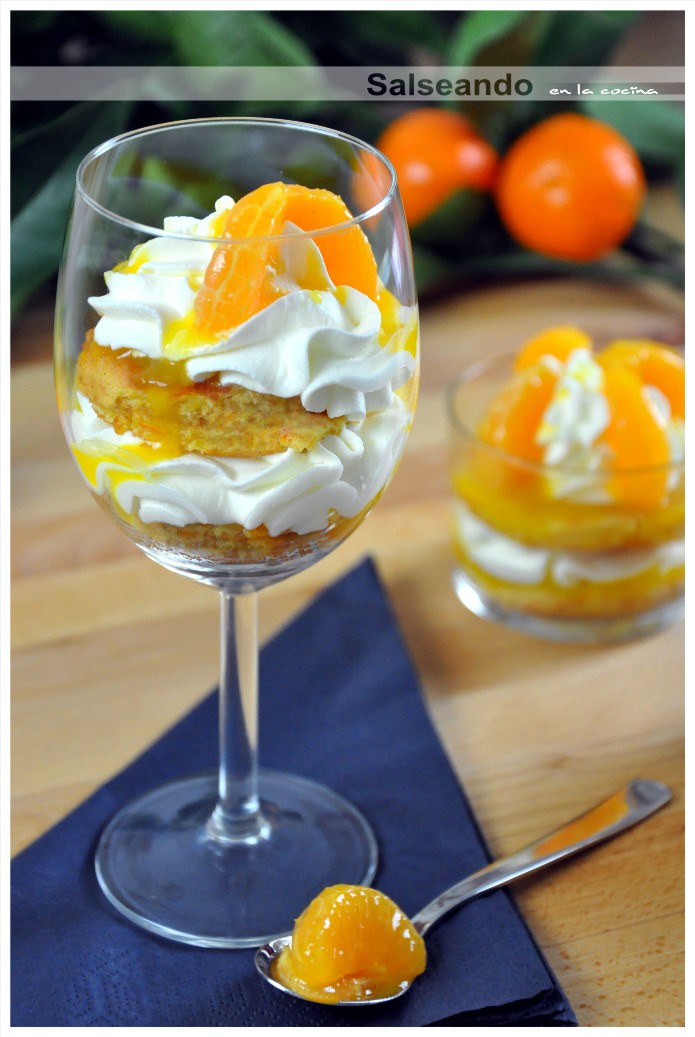 Salseando en la cocina: Copa de tarta de mandarinas