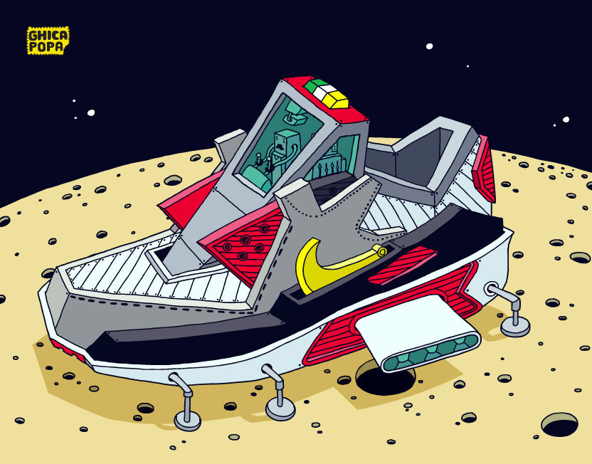 ＊Ghica Popa 打造Space Sneaker Project飛行太空鞋：幽默漫畫呈現！ 6