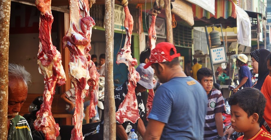 Penual daging meugang Penual daging meugang