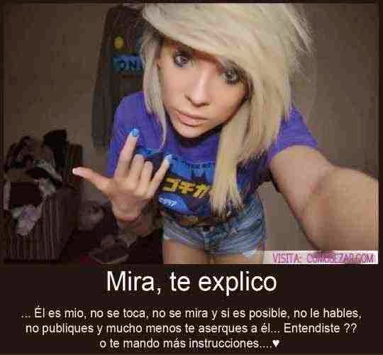 Frases para decir a las amiguitas de tu novio Frases para decir a las amiguitas de tu novio