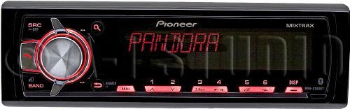  Pioneer MVH-X560BT In Dash Single Din Digital Media Receiver with Built In Bluetooth for Handsfree Calling and Audio Streaming and MIXTRAX MVHX560BT