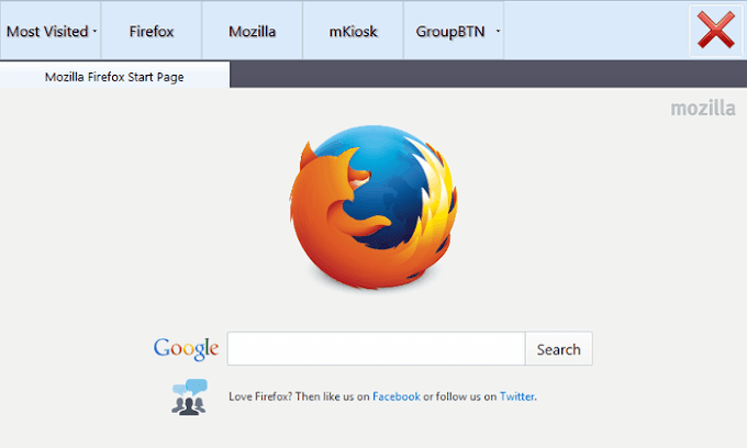 kkiosk Firefox en modo kiosko