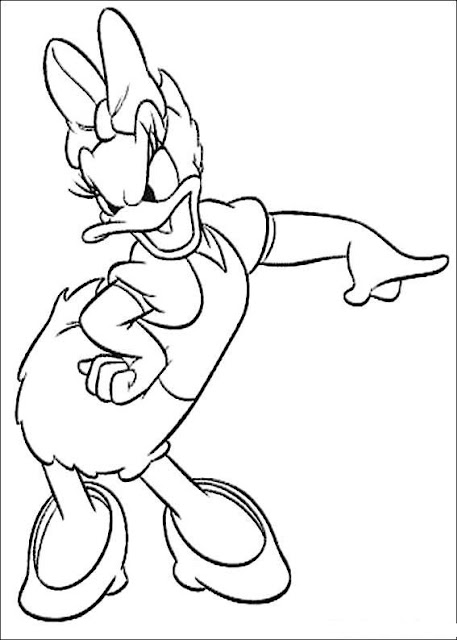 Daisy+duck+coloring+pages+to+print