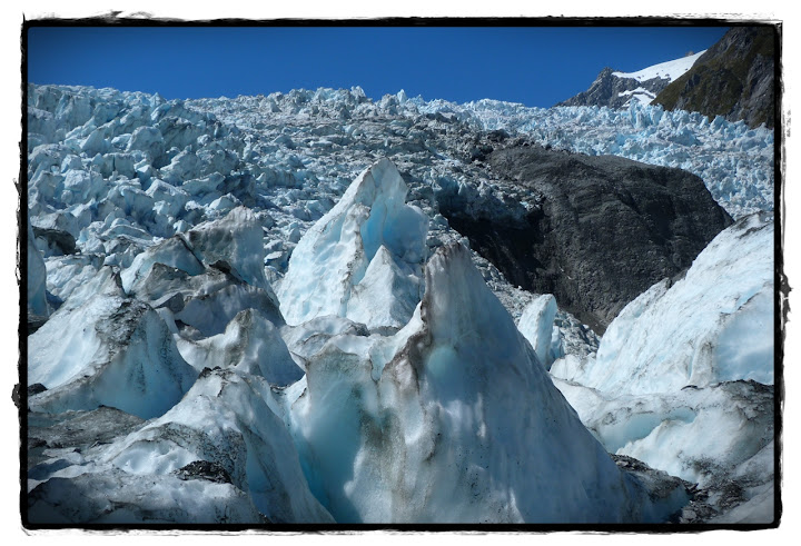 Franz Josef Glacier: helihike - Te Wai Pounamu, verde y azul (Nueva Zelanda isla Sur) (7)
