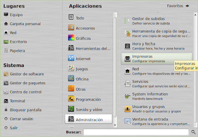 Añadir impresora de red en Linux Mint 14