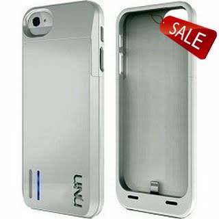 uNu Power DX External Protective Battery Case for iPhone 5 - MFI Apple Certified (Glossy White, Fits All Models iPhone 5)
