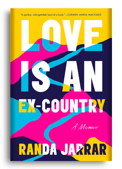 Brightly colored book "Love is an Ex-Country"