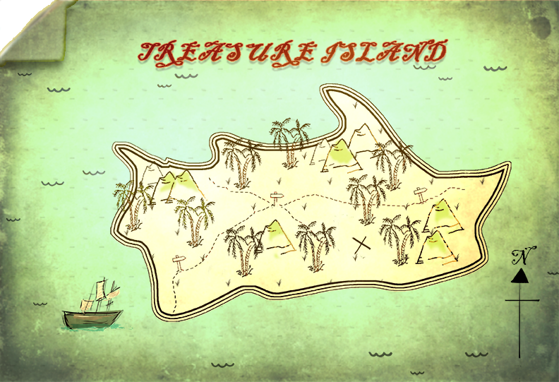 Desenhe seu mapa do tesouro