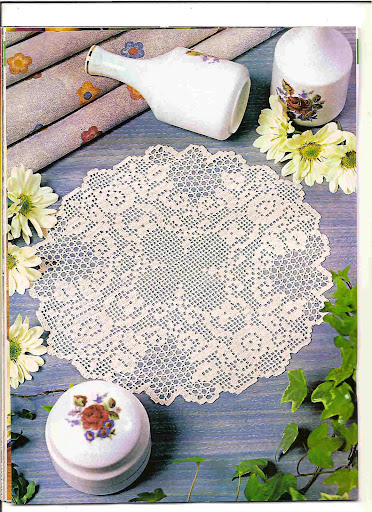 Crochet Knitting Handicraft: Bedspreads placemats and borders