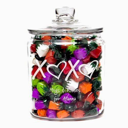 XOXO Personalized Candy Jar