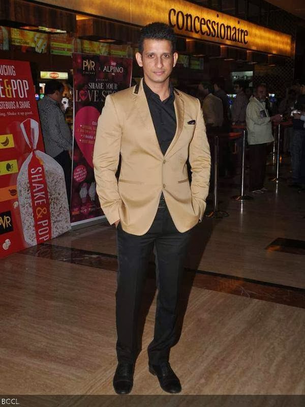 Sharman Joshi during the first look unveiling of the movie Gang Of Ghosts, held in Mumbai, on February 11, 2014. (Pic: Viral Bhayani)