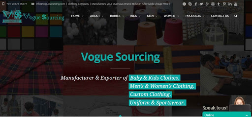 Vogue Sourcing, T-Shirts,Garments,Apparel,Kids Clothes,Baby Clothes,Clothing Manufacturers,Exporters, 2/31, Nethaji Street East, Kumaranthapuram, Tiruppur, Tamil Nadu 641602, India, Clothing_Manufacturer, state TN