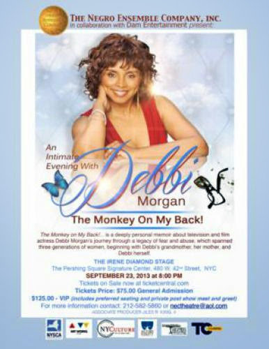 Debbi Morgan Brings One Woman Show The Monkey On My Back To New York