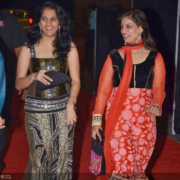 Guests arrive to attend the sangeet ceremony of Ahaha Deol, held at ITC Maratha in Mumbai.(Pic: Viral Bhayani)