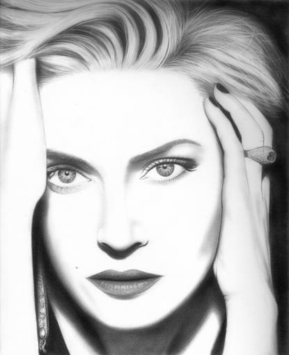 Retrato de Kate Winslet, de Carmen Ortiz Retrato de Carmen Ortiz, Kate Winslet