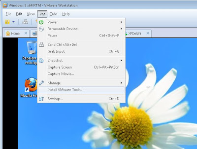 Instalar VMware Tools en máquina virtual con Windows 8