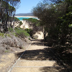 Stairs off the north end of Wallagoot Beach (104725)