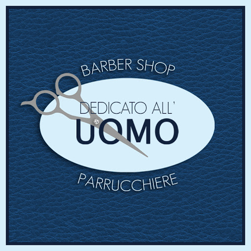 Dedicato all'uomo Parrucchiere Barber Shop logo