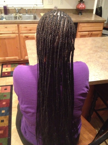 Cornrows Braids Extensions: 3 Layers of Cornrows