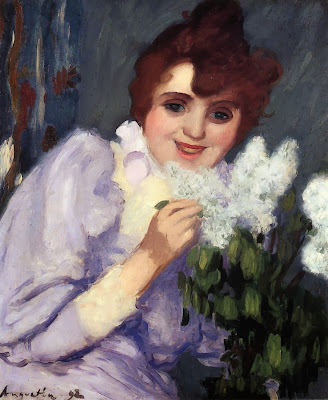 Louis Anquetin - Woman with Lilacs