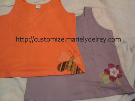 Customização de Camisetas com aplique de tecido