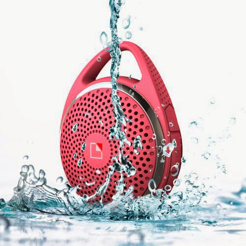  SoundDew Wireless Water resistant Bluetooth Speaker Bath  &  Shower Speaker Mic Hands_Free Phone Calls Pink