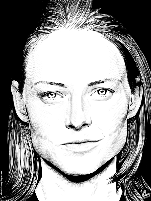 Ink drawing of Jodie Foster, using Krita 2.4. Ink drawing of Jodie Foster, using Krita 2.4.