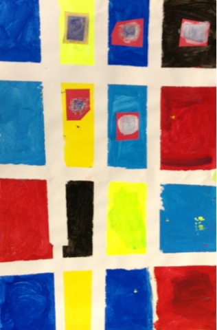 Art. Eat. Tie Dye. Repeat.: 2nd Grade Mondrian