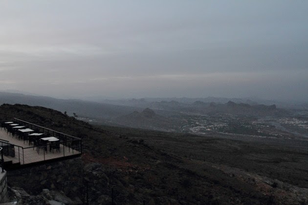 Early morning view of Al Hamra from the View, Oman