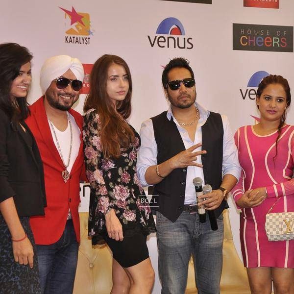 Mika Singh during the launch of Dilbagh Singh's music album The Victorian Secrets, in Mumbai, on July 21, 2014. (Pic: Viral Bhayani)