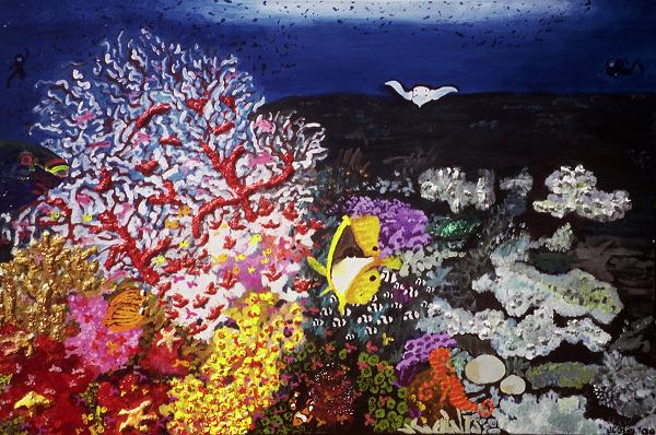 "Fiji Coral Reef" by J. C. Gray. 