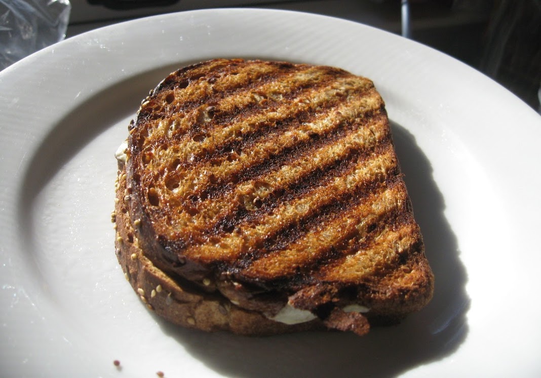 Grilled cheese on whole wheat bread 