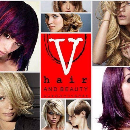V Hair & Beauty logo