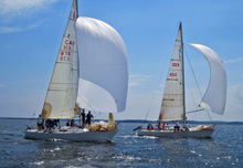 J/29 one-design sailboats sailing Canada, Halifax, Nova Scotia