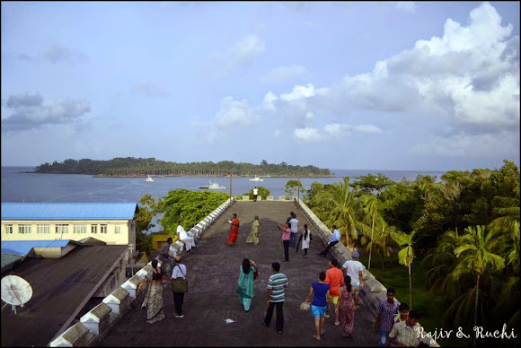 View from atop the Cellular Jail, port blair