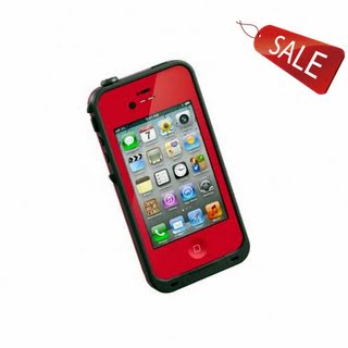 LifeProof 1001-08 Carrying Case for iPhone 4S/4 - 1 Pack - Retail Packaging - Red/Black
