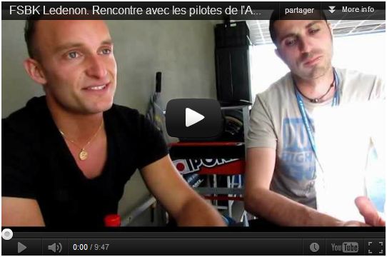 [video]  FSBK Ledenon. Rencontre avec les pilotes de l’Aspi Racing. Capturer