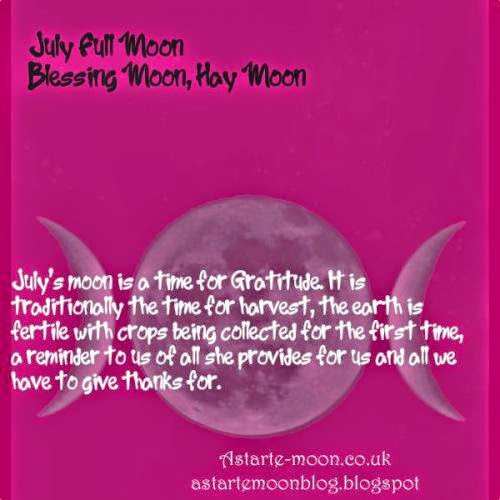 Full Moon July 2014 Blessing Moon Hay Moon