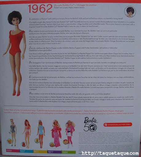 Barbie 1962 Barbies de coleccion mi Barbie favorita