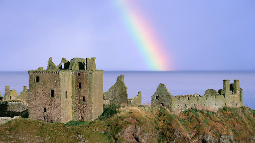 Rainbow Over Dunnottar Castle, Aberdeenshire, Scotland.jpg