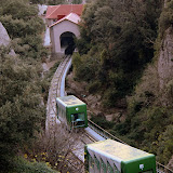 The Santa Cova Funicular - Montserrat, Spain