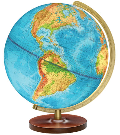 Globe terrestre lumineux magnum DUO 77 cm