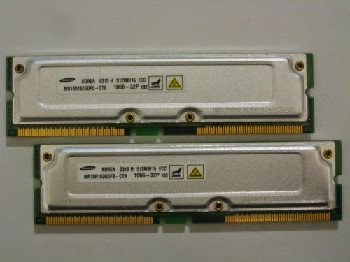  Samsung PC1066-32 1GB (2 X 512MB) RDRAM Rambus Rimm Memory
