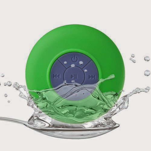  Waterproof Bluetooth Shower Speaker Hands Free Speakerphone Mini Speakers for iPhone,iPad, Cell Phone,Laptop,Xbox,Computer(Green)