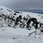Au centre, l'�tang d'Artax sous la neige