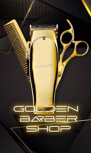 Golden barbershop and salon /Tattoos logo