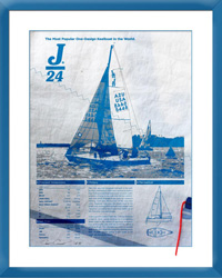 J/24 sailcloth image gift