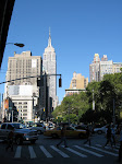 Looking up Broadway towards the ESB